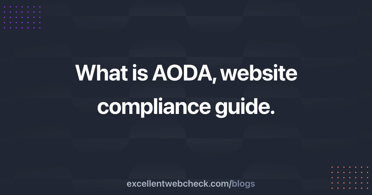 What is AODA and how to get started with AODA compliance?